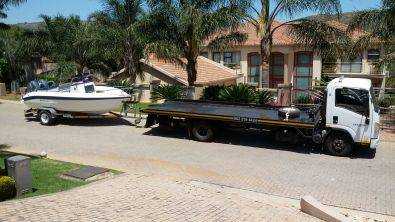 Boat transport to Bloemfontein.