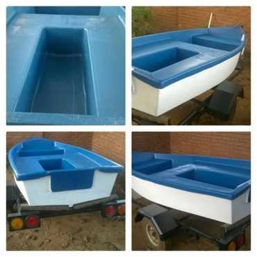 Boat with trailer comes with a 8horse power Suzuki engen