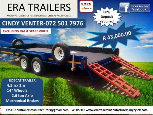 BOBCAT TRAILER FOR SALE SABS APPROVED