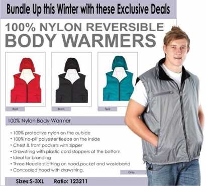 BODY WARMERS ON SPECIAL
