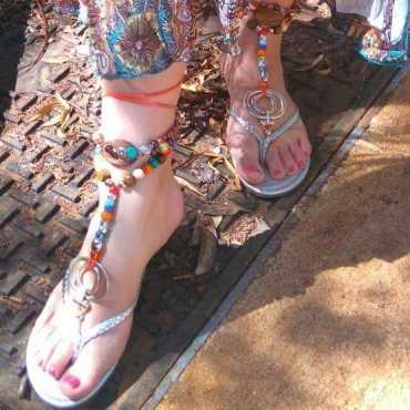 Bohemian barefoot sandals