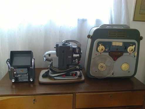 Bolex Paillard M8 Projector, Grundig TK20, Kashimura Diamond Editor