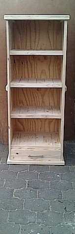 Bookshelf Farmhouse series 1800 with drawer - Raw