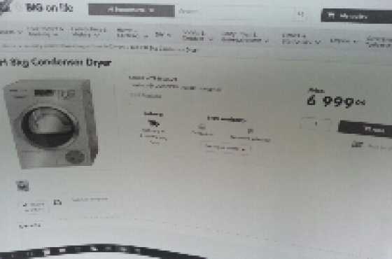 Bosch 8kg Condenser Dryer for sale