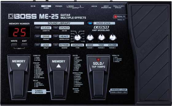 BOSS ME-25 GUITAR MULTIPLE EFFECTS UNIT