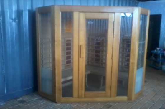 BOSSE SAUNA   4 Person Corner Infrared Sauna For Sale