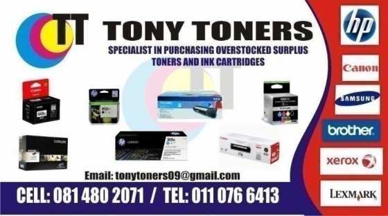 Boxed (sealed)toners and ink cartridges