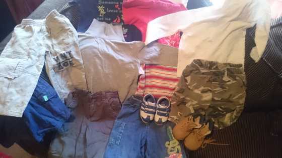 BOY CLOTHES AND SHOES FOR 2-4 YEARS
