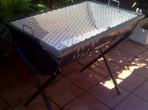 Braai stands - large new half drum braais now in stock Only R800 each