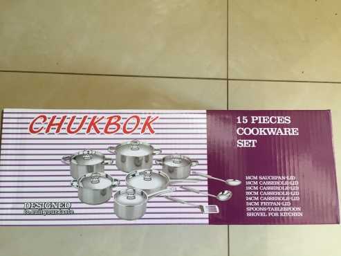 BRAND NEW 15piece HARD BOTTOM cookware set