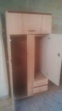 Brand new dark wood wardrobe 2 door