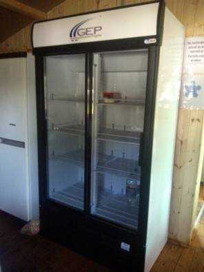 brand new double sliding door col-drink fridge