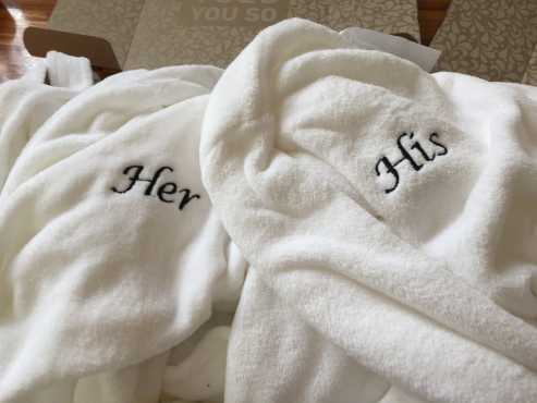 Brand new His and Hers dressing gowns