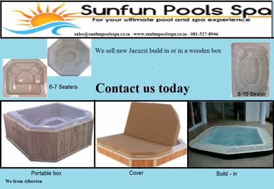 Brand New Jacuzzis for your Home or Business