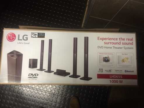 Brand new LG DVD 5.1 ch Home Theatre system.