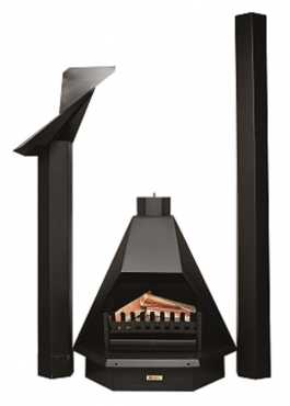 BRAND NEW Megamaster Pyramid Flatback Fireplace