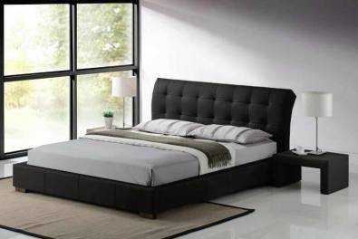 BRAND NEW NATALIE BONDED LEATHER SLEIGH BED