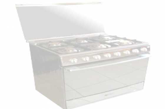 Brand new on the market Zero 6 Burner Stainless Steel Gas Stove with Electric Oven