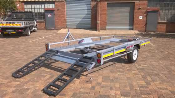 BRAND NEW SINGLE AXLE CAR TRAILERS HOOK amp GO