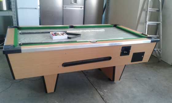 brand new slate top coin operated pool table