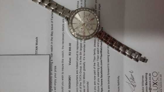 Brand new Titan Swarovski Ladies watch