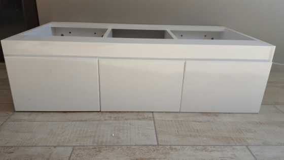 brand new wall hung bathroom cabinet