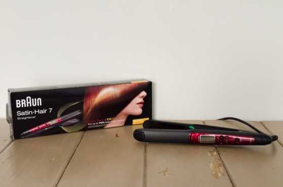 Braun Satin Hair 7 straightener IONTEC ST750 Slim plates