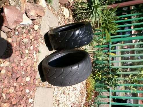 bridgestone potenza re 55 semi slicks x2 left and 1 right hand sode tyre 18quot 225