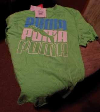 Bright Neon Green Puma T-Shirt (Small) New Edgars R199.99 - Reason for selling Wrong size bought  C