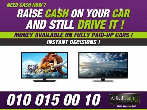 Broken tv Raise cash on you car today