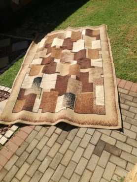 Brown block carpet for sale