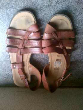 Brown female sandals