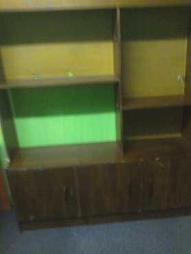 Brown Wooden Wall Unit