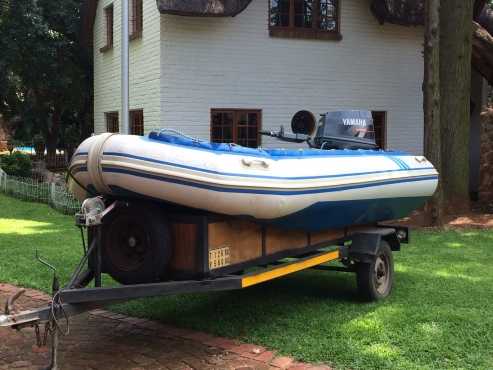 Buccanneer 4.2 m inflatable ,trailer and 50 HP Yamaha outboard