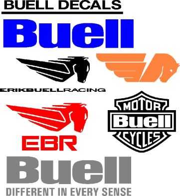 Buell motorcycle decals stickers graphics