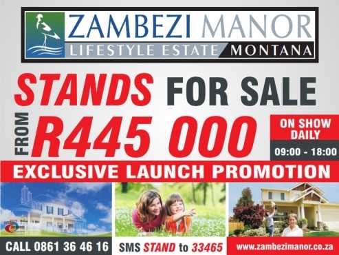 Build your dream house now Vacant stands for sale in lifestyle estate