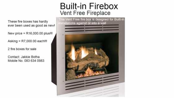 Built-in Gas Firebox  Fireplace  Gas Heater