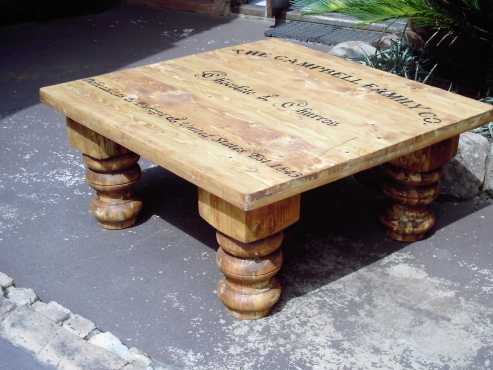 Bulky Pine Campbell Coffee Table (1000x1000x450)