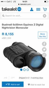 Bushnell night vision camera