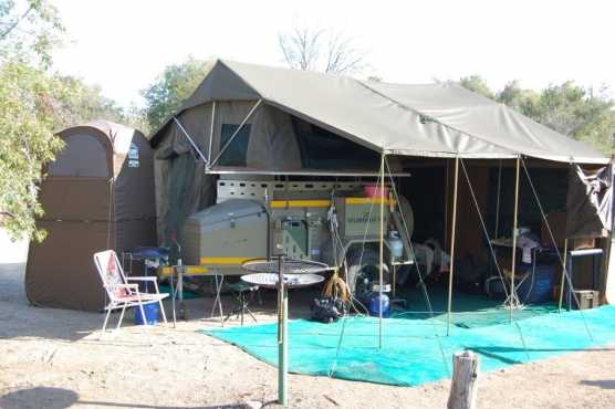 Camp Master Wilderness 500 off-road trailer with tent