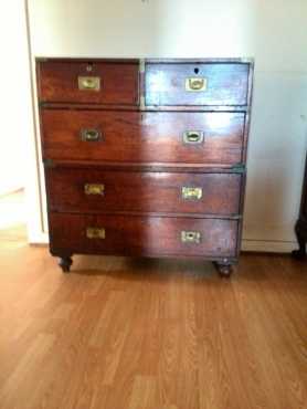 CAMPAIGN CHEST 5 DRAWER MID 1800039s