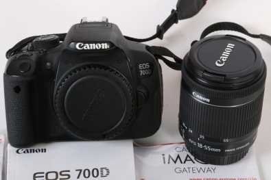 Canon 700D with 18-55mm lens