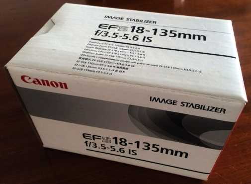 Canon EF-S 18-135mm IS Lens - Brand New in box