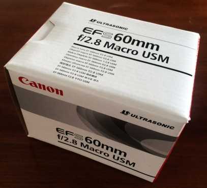 Canon EF-S 60mm 2.8 Macro Ultrasonic Lens