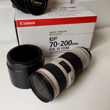 Canon EF Telephoto, High Quality, Image Stabilization 70-200mm f4 L IS USM