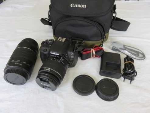 Canon EOS 100D DSLR with TWIN Lens