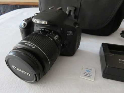 Canon EOS 650D SLR camera with 18-55mm lens