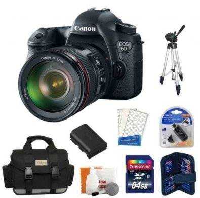 Canon EOS 6D SLR Camera with 24-105mm Lens Kit