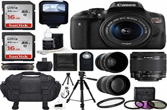 Canon EOS Rebel T6i DSLR Camera with 18-55mm Lens Bundle Kit