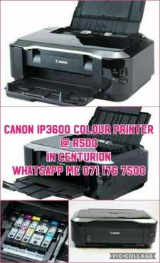 Canon IP3600 colour printer